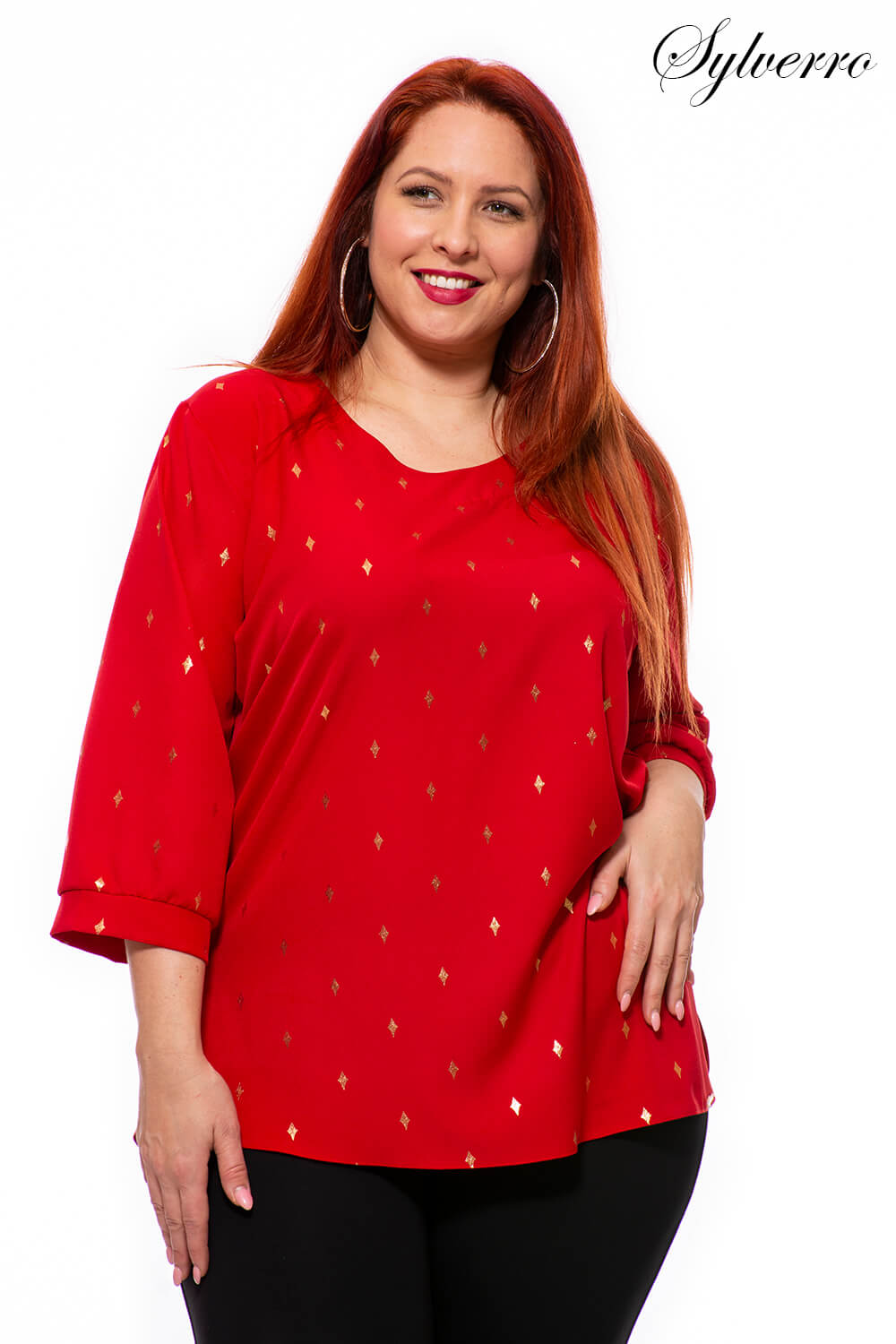 Bársonyka  bluza eleganta