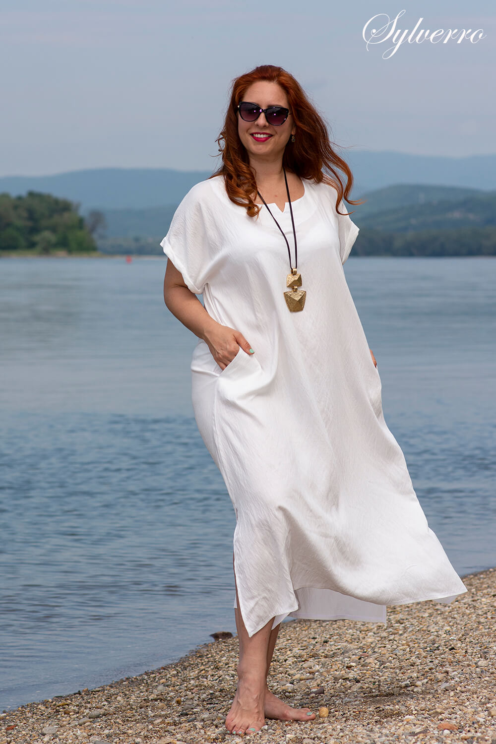 Dzsulietta Rochie maxi cu buzunare